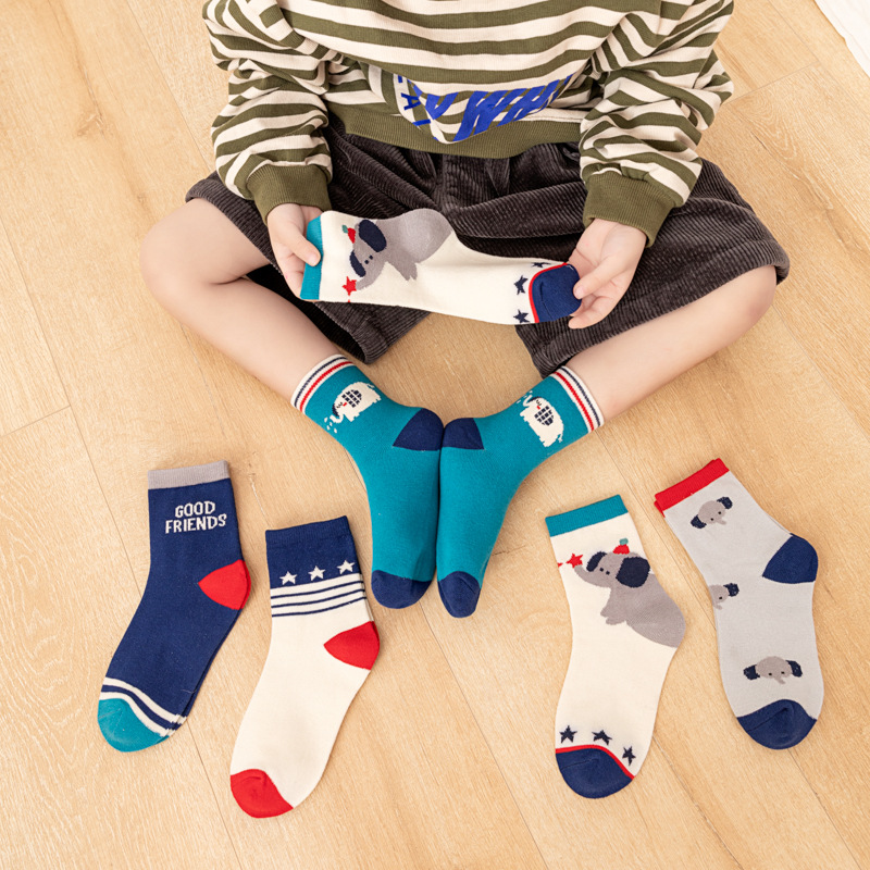 Pacote com 5 meias infantis pa - Cotton Crew Sock Pack avaliação e preço