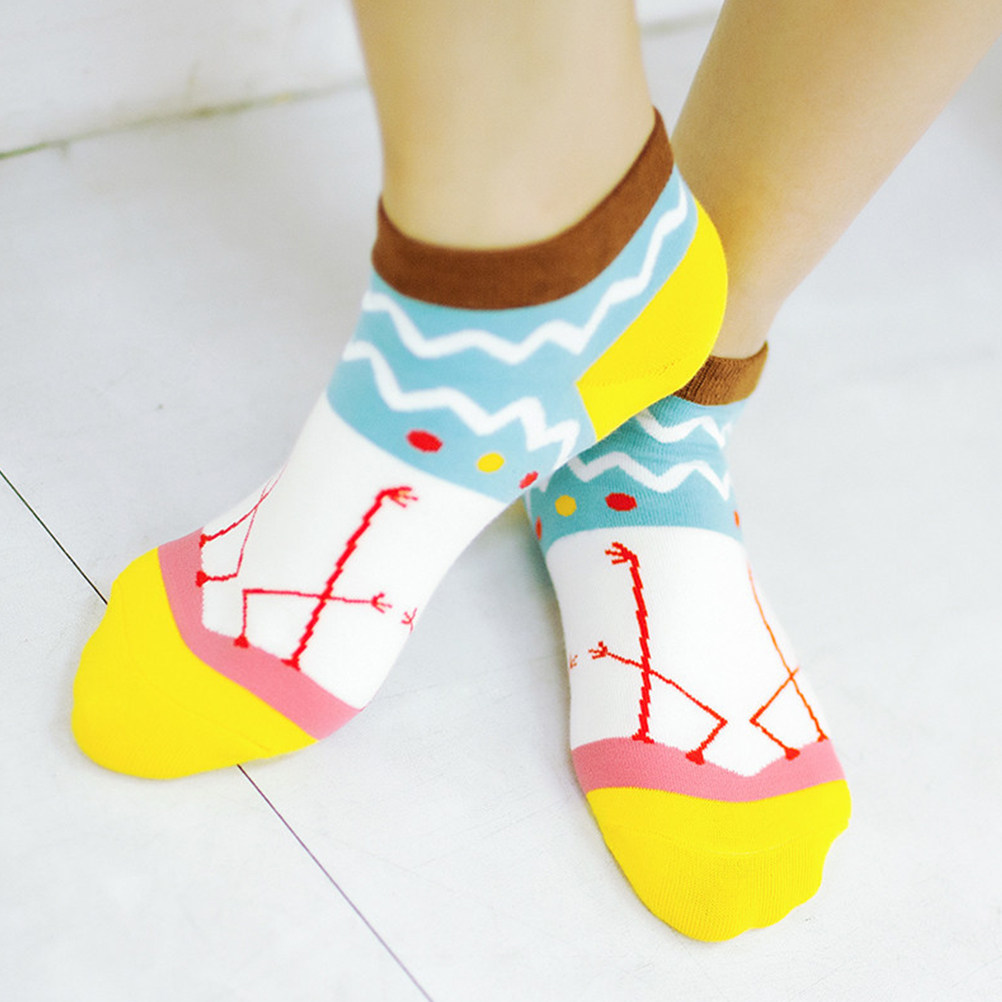 5 pares de meias curtas de alg - Invisibility Sock Loafer avaliação e preço