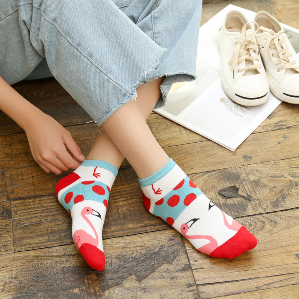 5 pares de meias curtas de alg - Invisibility Sock Loafer avaliação e preço