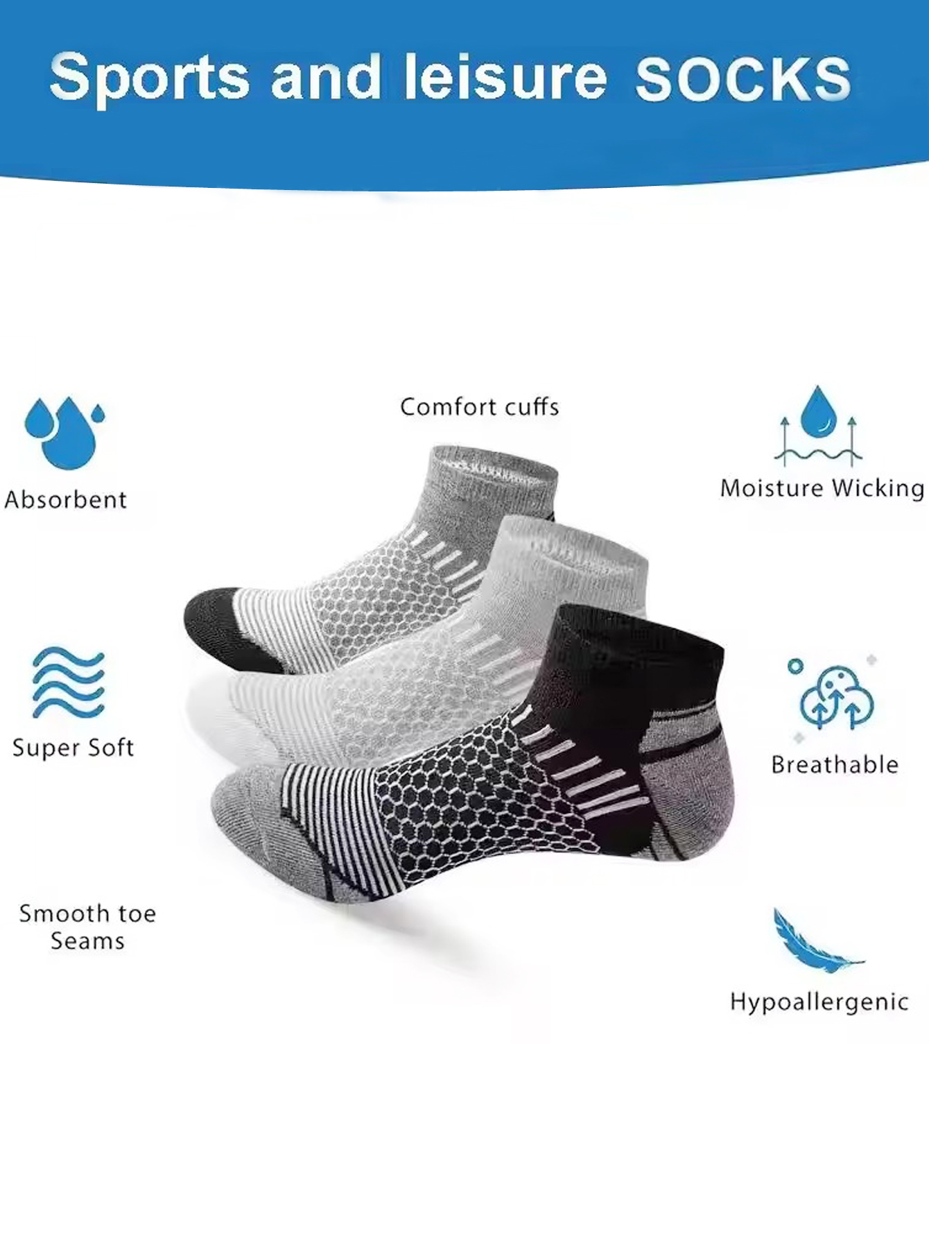 24 Pares de Meias Masculinas d - Ankle Sock Low Cut avaliação e preço